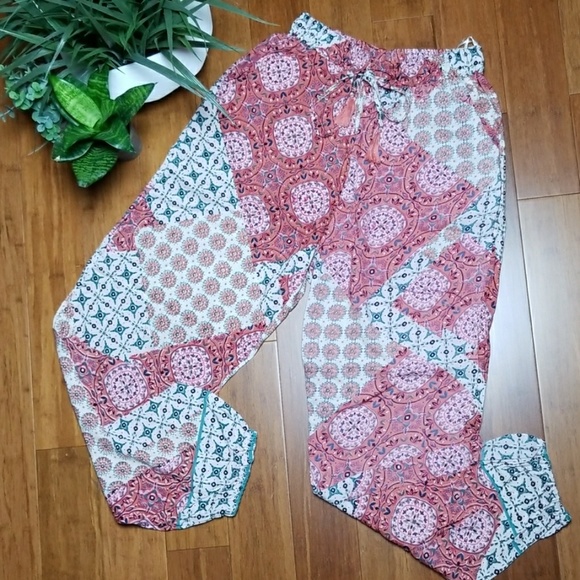 Angie Pants - NEW- Angie - Tassel Drawstring Harem Pants